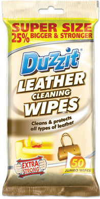 Duzzit Leather Cleaning Wipes 50 pack - Smartkartz.co.uk