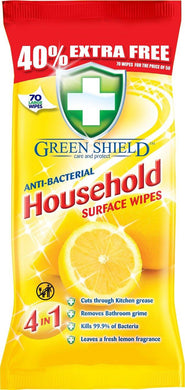 Greenshield Household Anti-bacterial Wipes 70 Sheets - Smartkartz.co.uk