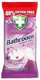 Greenshield Bathroom Surface Wipes 70 Sheets - Smartkartz.co.uk