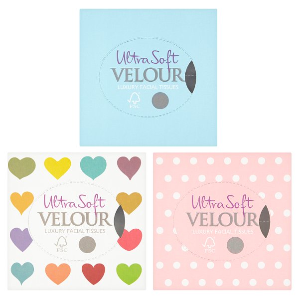 Velour Ultra Soft Luxury Facial Tissues 50's - Smartkartz.co.uk