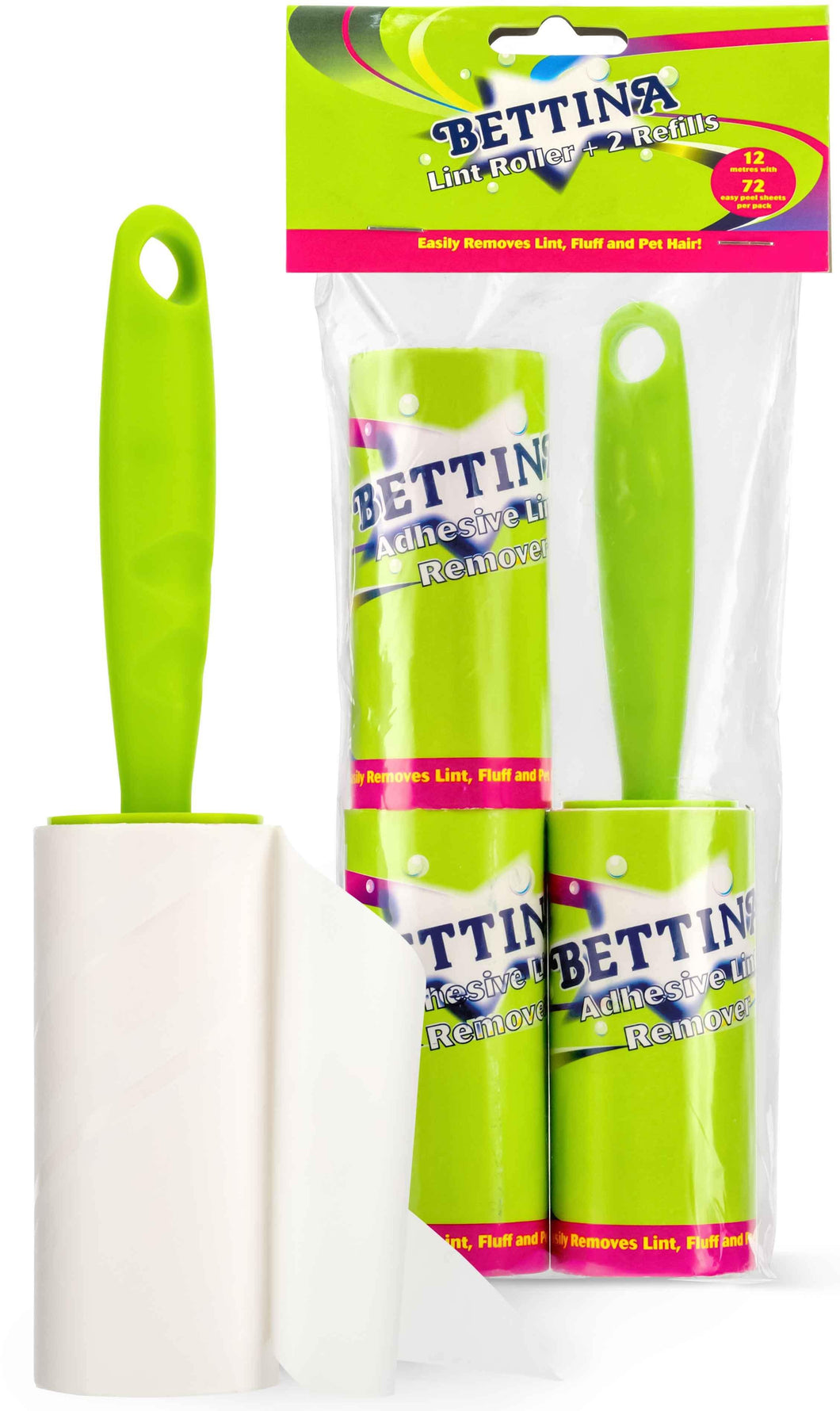 Bettina Adhesive Lint Roller & 2 Refills - Smartkartz.co.uk