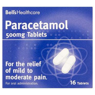 Bell's Healthcare Paracetamol 500mg Tablets 16 Tablets - Smartkartz.co.uk