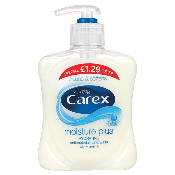 Cussons Carex Moisture Plus Hydrating Antibacterial Hand Wash with Vitamin E - Smartkartz.co.uk