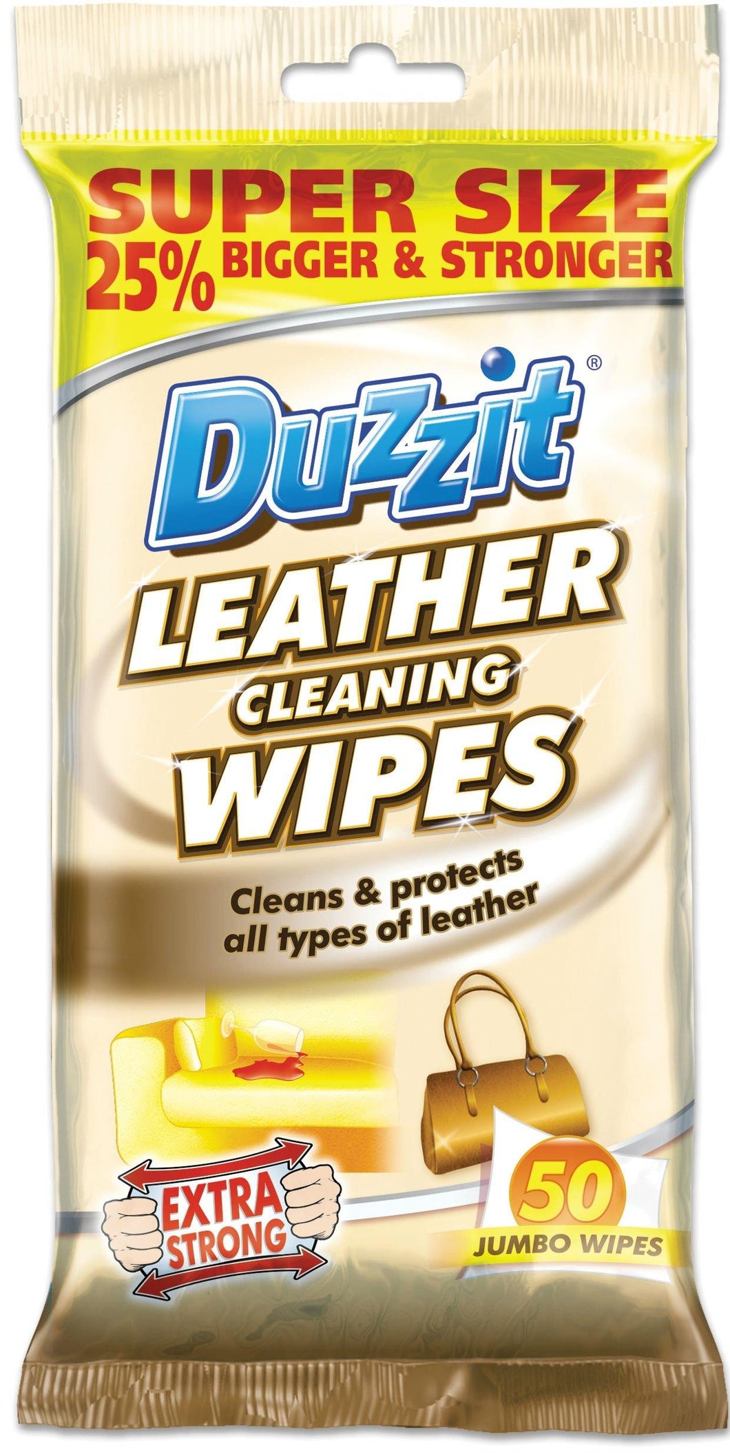 Duzzit Leather Cleaning Wipes 50 pack - Smartkartz.co.uk