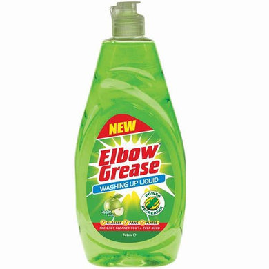Elbow Grease Washing Up Liquid Apple 740ml - Smartkartz.co.uk