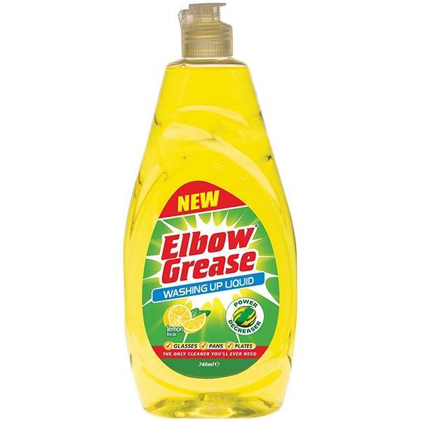 Elbow Grease Lemon Fresh Washing Up Liquid 740ml - Smartkartz.co.uk