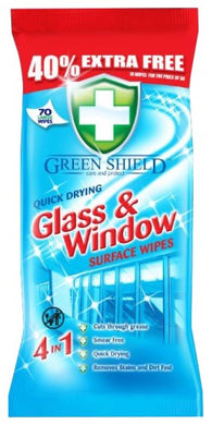 Greenshield - Glass & Window Wipes 70s - Smartkartz.co.uk