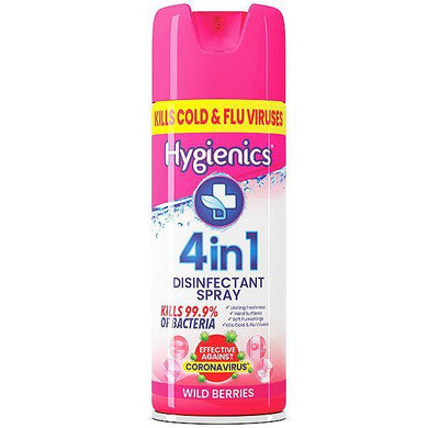 Hygienics 4-in-1 Wild Berries Disinfectant Spray 400ml - Smartkartz.co.uk