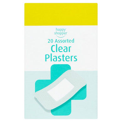 Happy Shopper 20 Assorted Clear Plasters - Smartkartz.co.uk