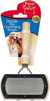 Double Sided Pet Grooming Brush - Fine Coats - Smartkartz.co.uk