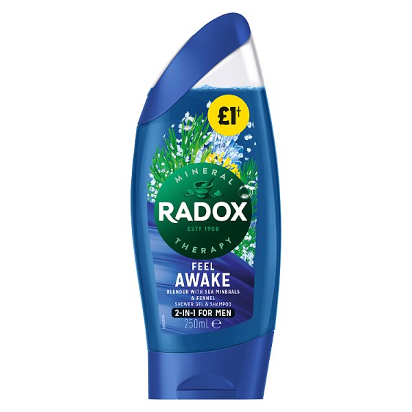 Radox Feel Awake 2-in-1 Shower Gel & Shampoo 250 ml - Smartkartz.co.uk