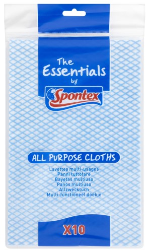 Spontex - All Purpose Cloths 10pk - Smartkartz.co.uk