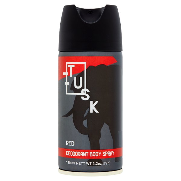 tusk Red Deodorant Body Spray 150ml - Smartkartz.co.uk